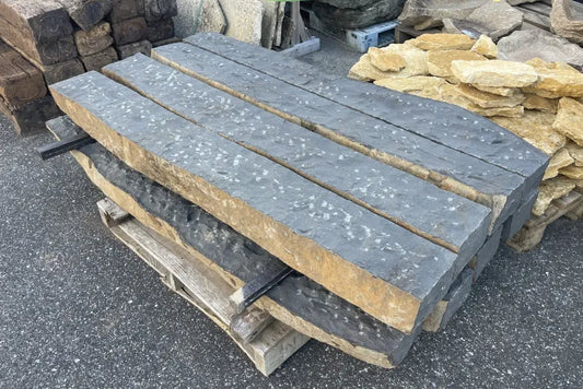 六方石延石 1面皮付き 130*200-230*1800mm