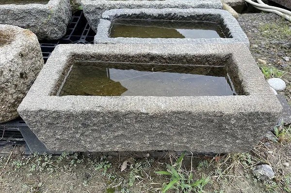 古材　方形水鉢　520*260*170mm