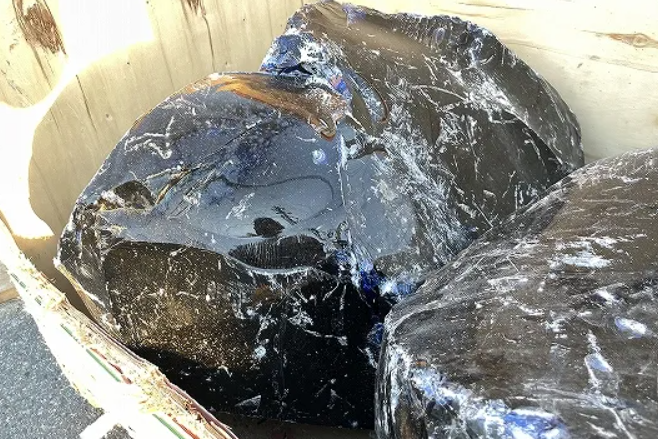 ガラスロックエクストラ　ダークブルー　 700mm　①