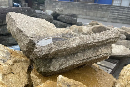 庵治石　水鉢　[5]